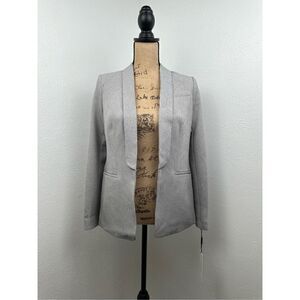 Calvin Klein Women’s Gray Petite Parker Open-Front Blazer Size 4P